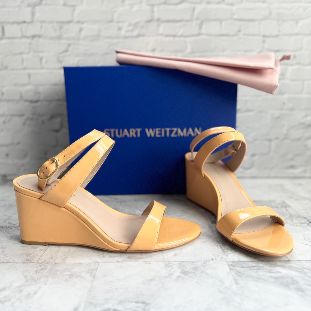 NEW Stuart Weitzman Avenue Strap 75 Wedge Sandal